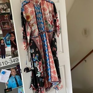 New Johnny Was dress. Mid-way sleeve, waist tie.. never worn brand new